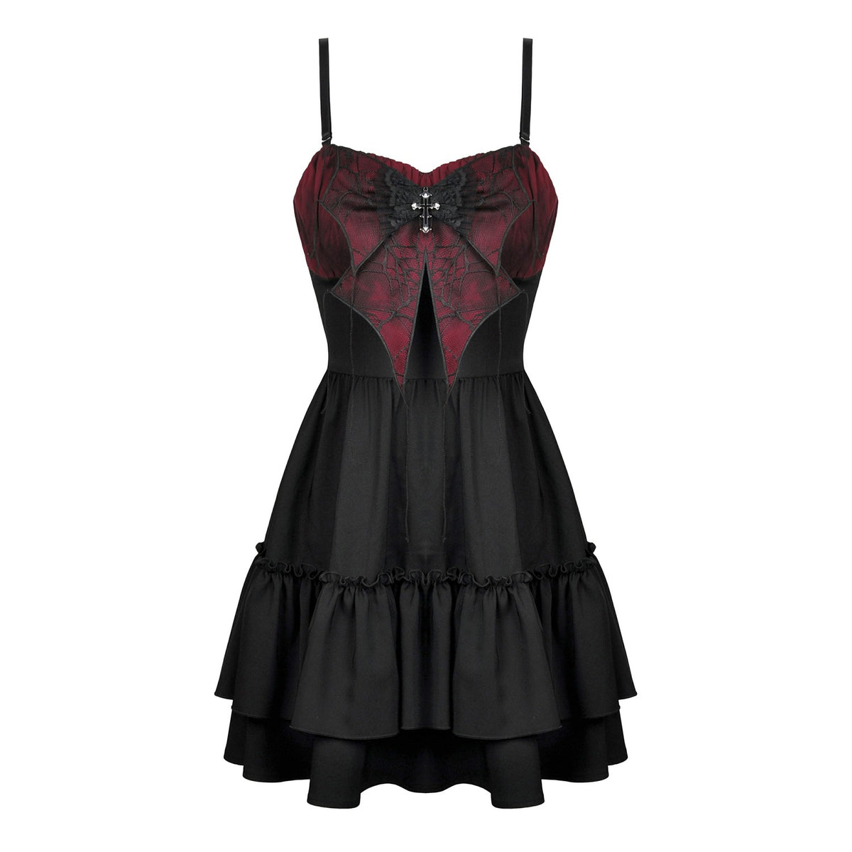 Vestido Rojo y Negro