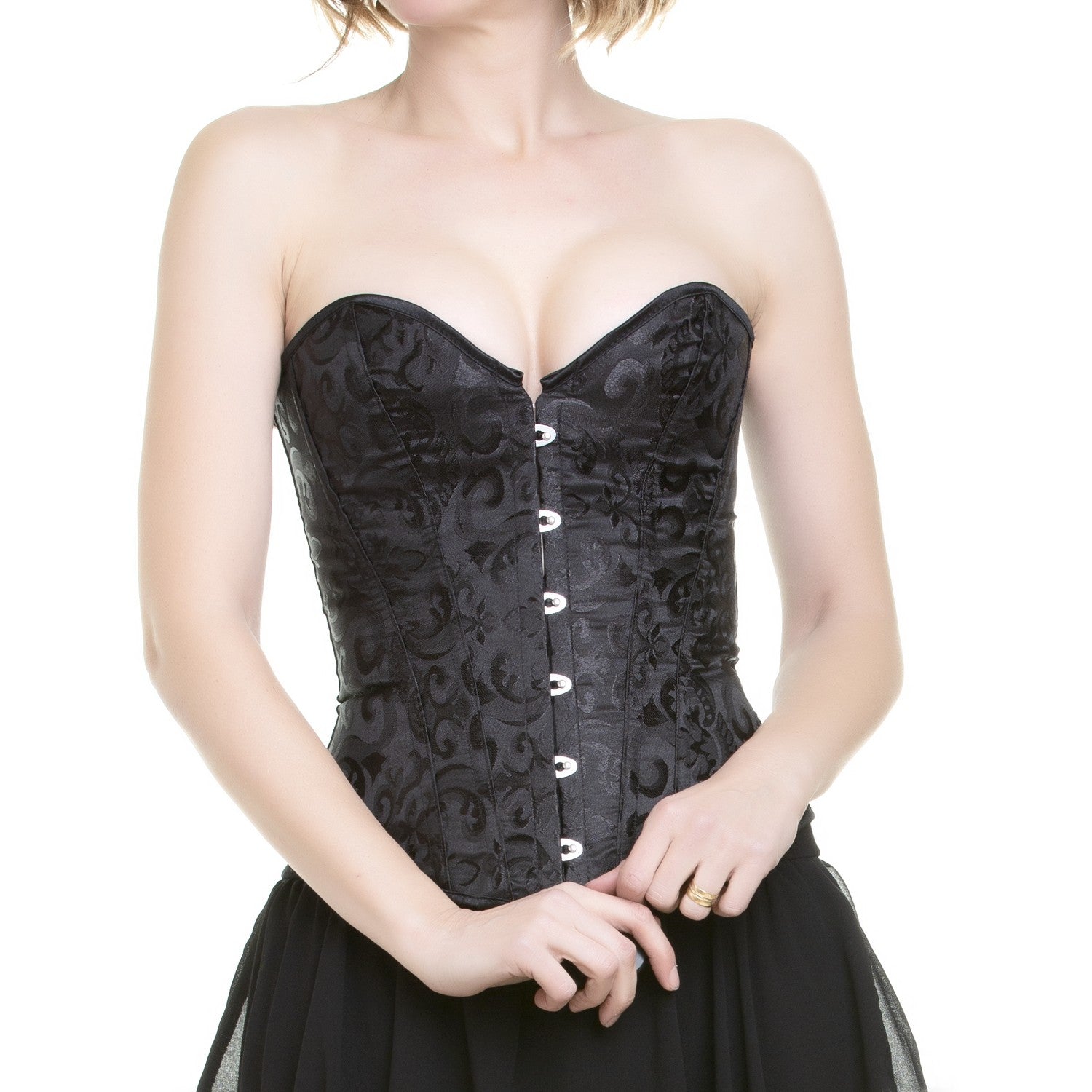 Corsé Brocado Negro