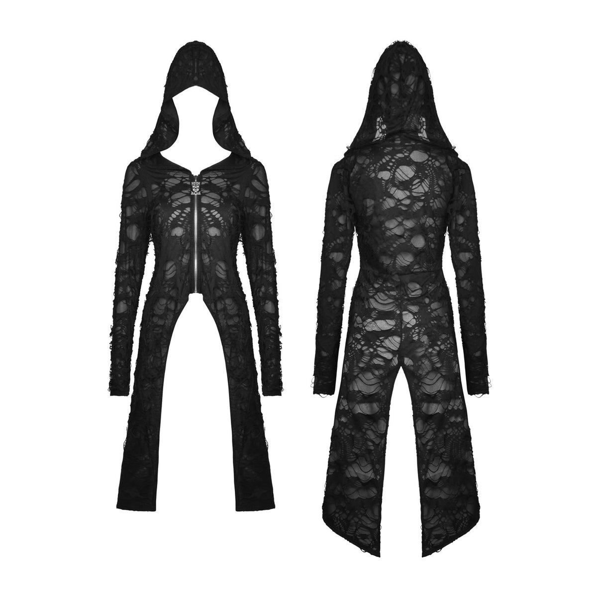 Chaqueta Larga con Capucha