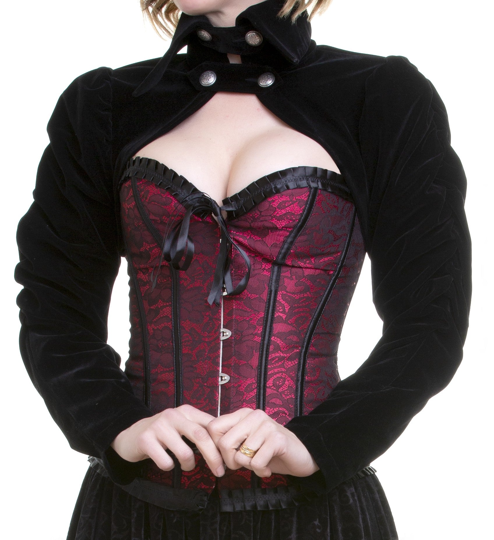 Corsé Rojo y Negro