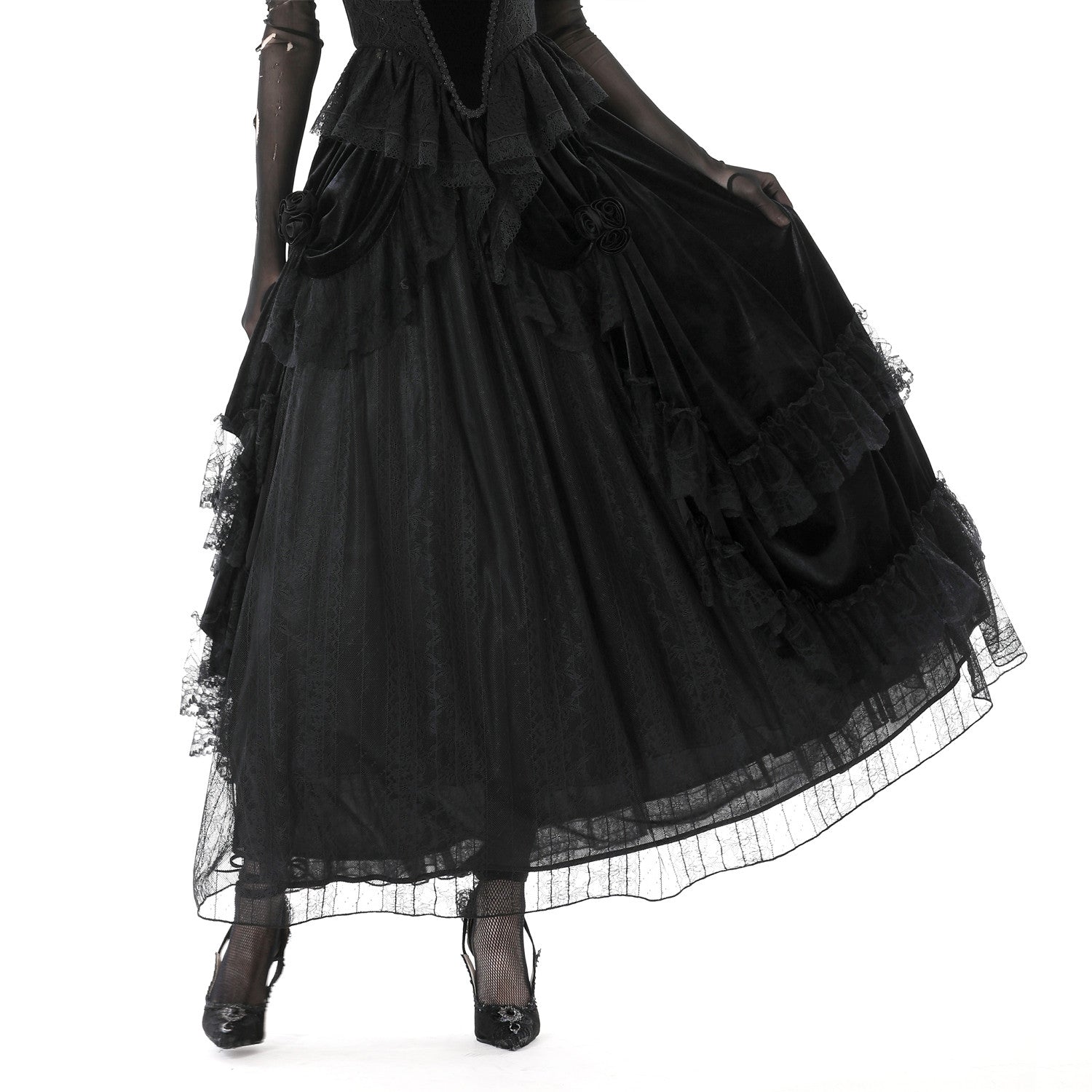 Elegant Skirt with Lace