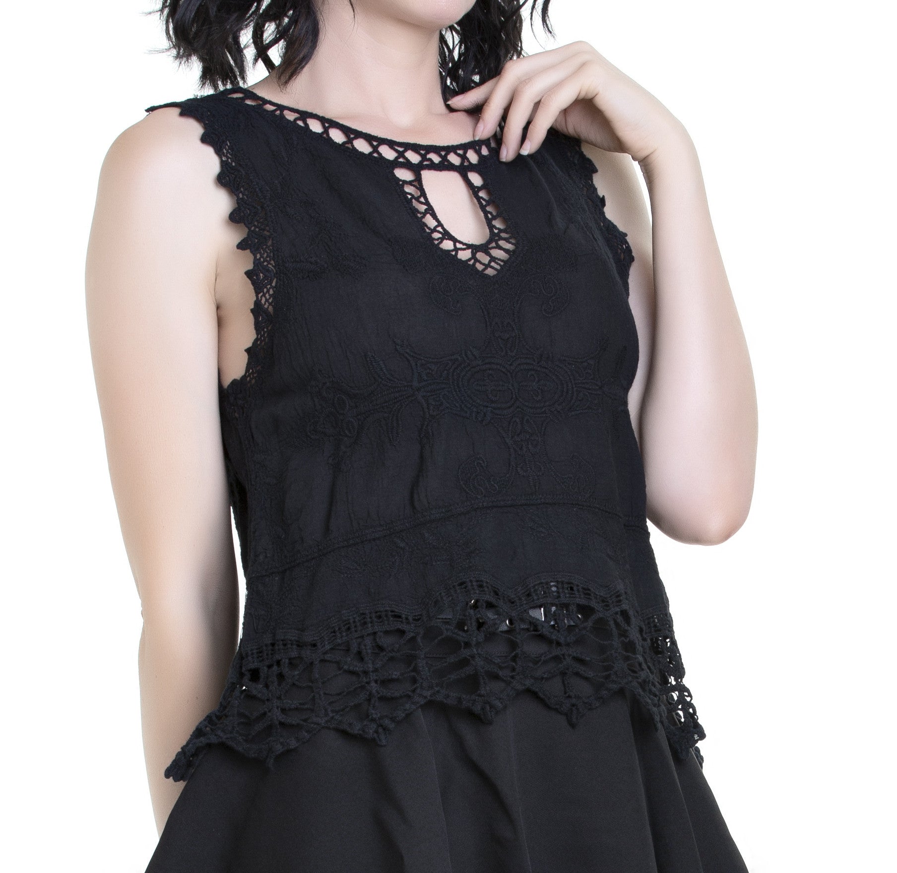 Camiseta con Guipur