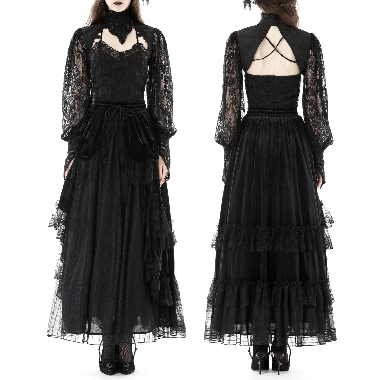 Bolero con Mangas de Encaje