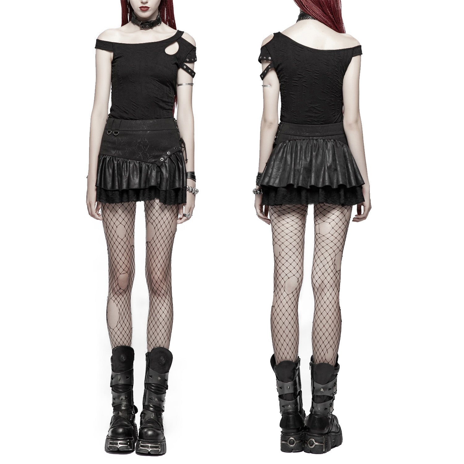Miniskirt with crossover