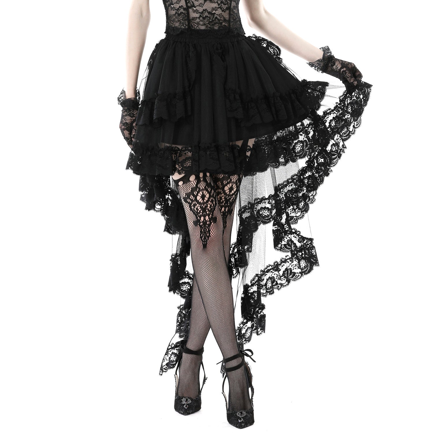Elegant Skirt with Lace