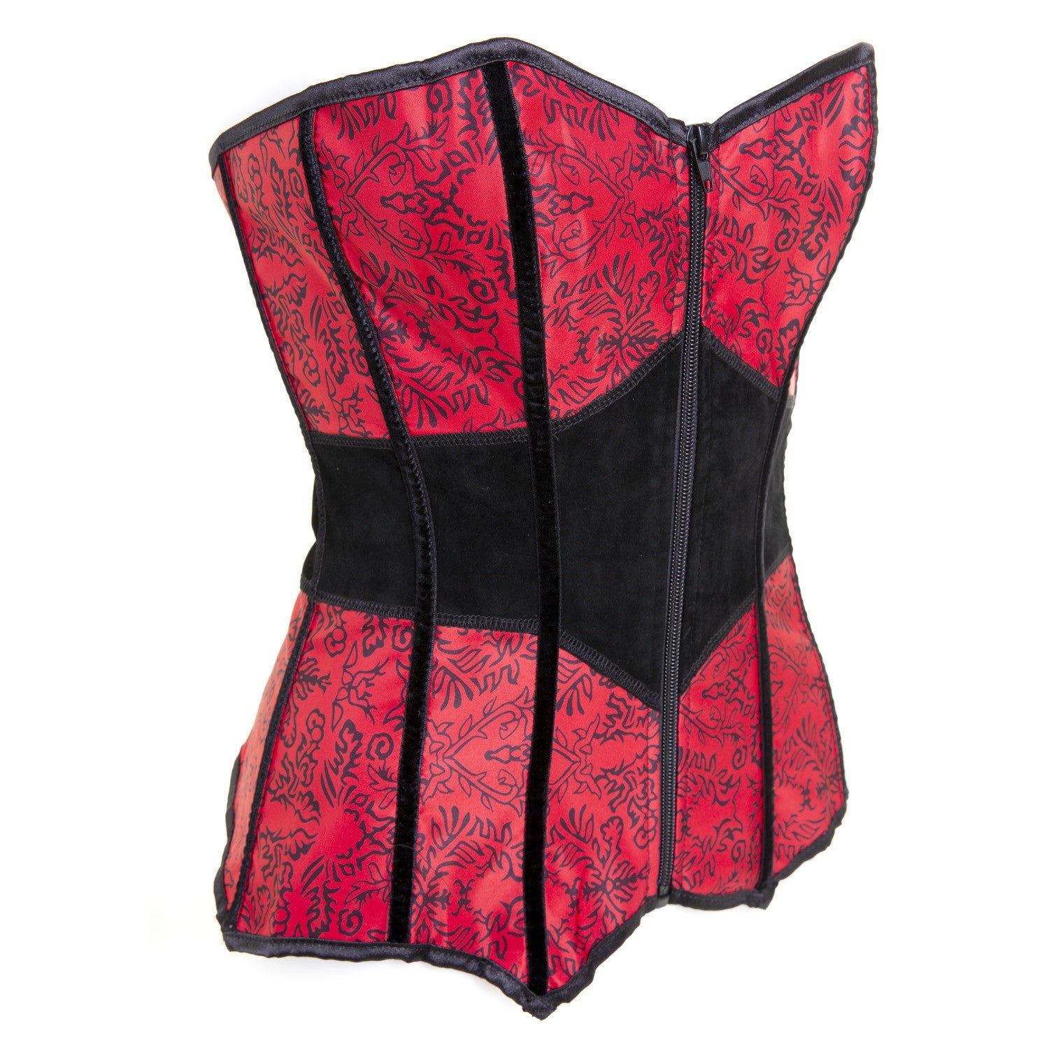 Corsé Rojo y Negro