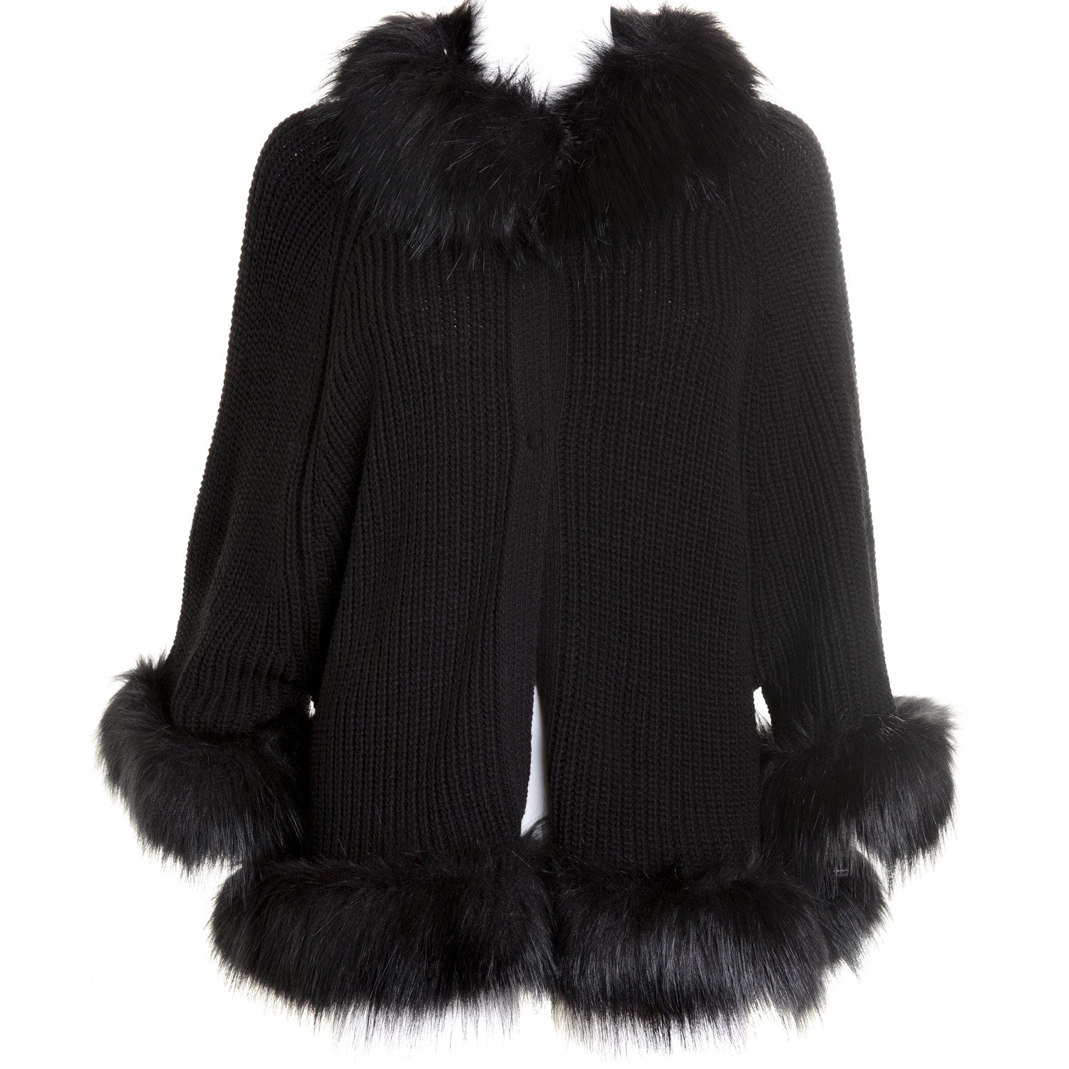 Chaqueta Negra Abierta