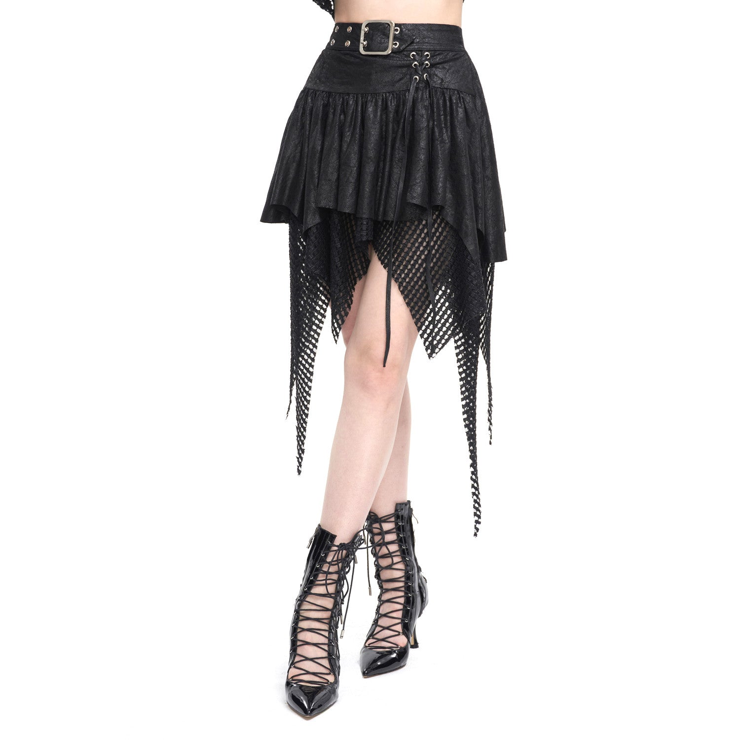 Asymmetrical Black Skirt 