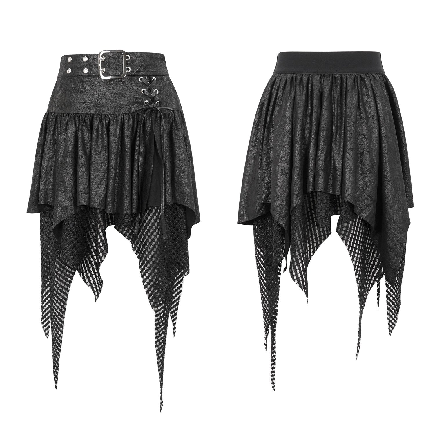 Asymmetrical Black Skirt 