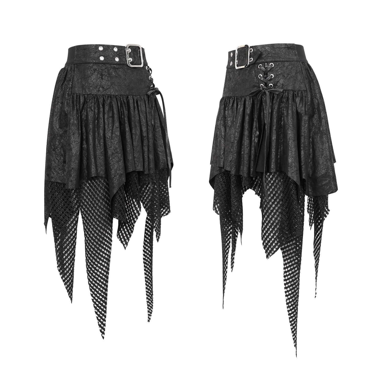 Asymmetrical Black Skirt 