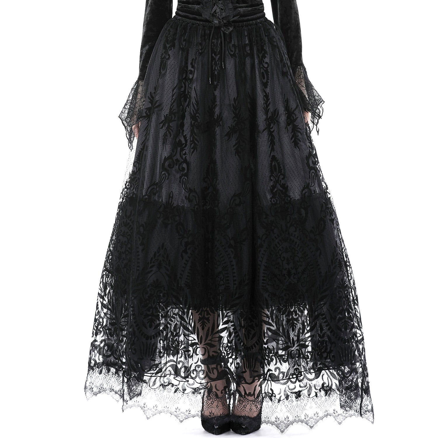 Elegant Skirt with Lace