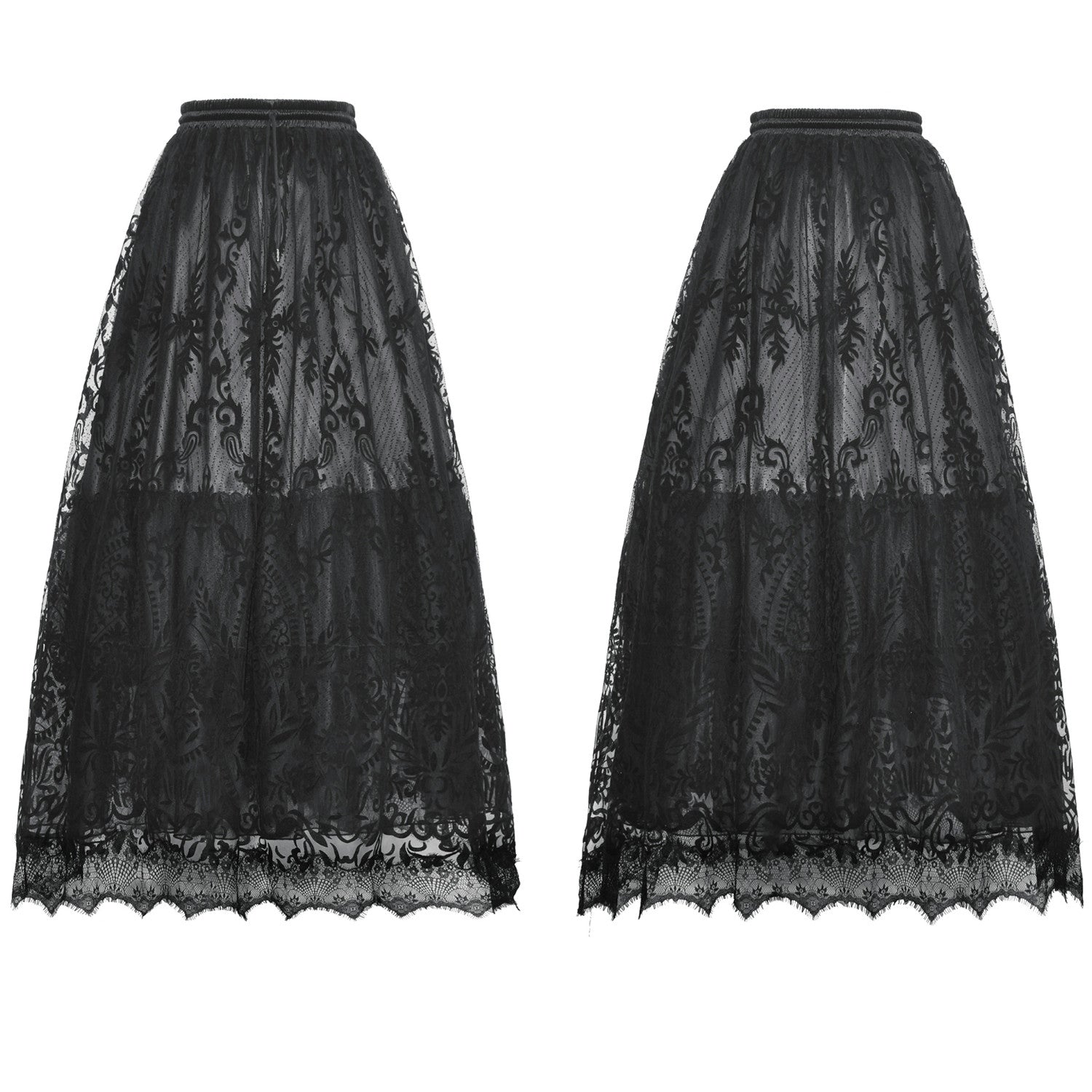 Elegant Skirt with Lace