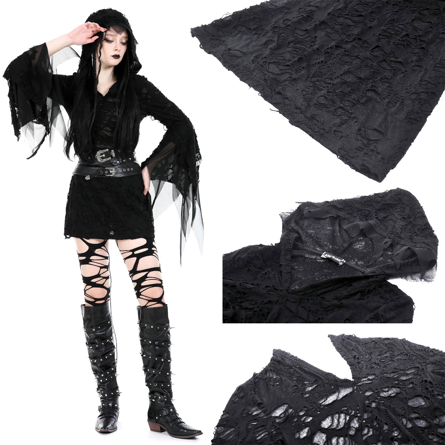 Short Hooded Dress