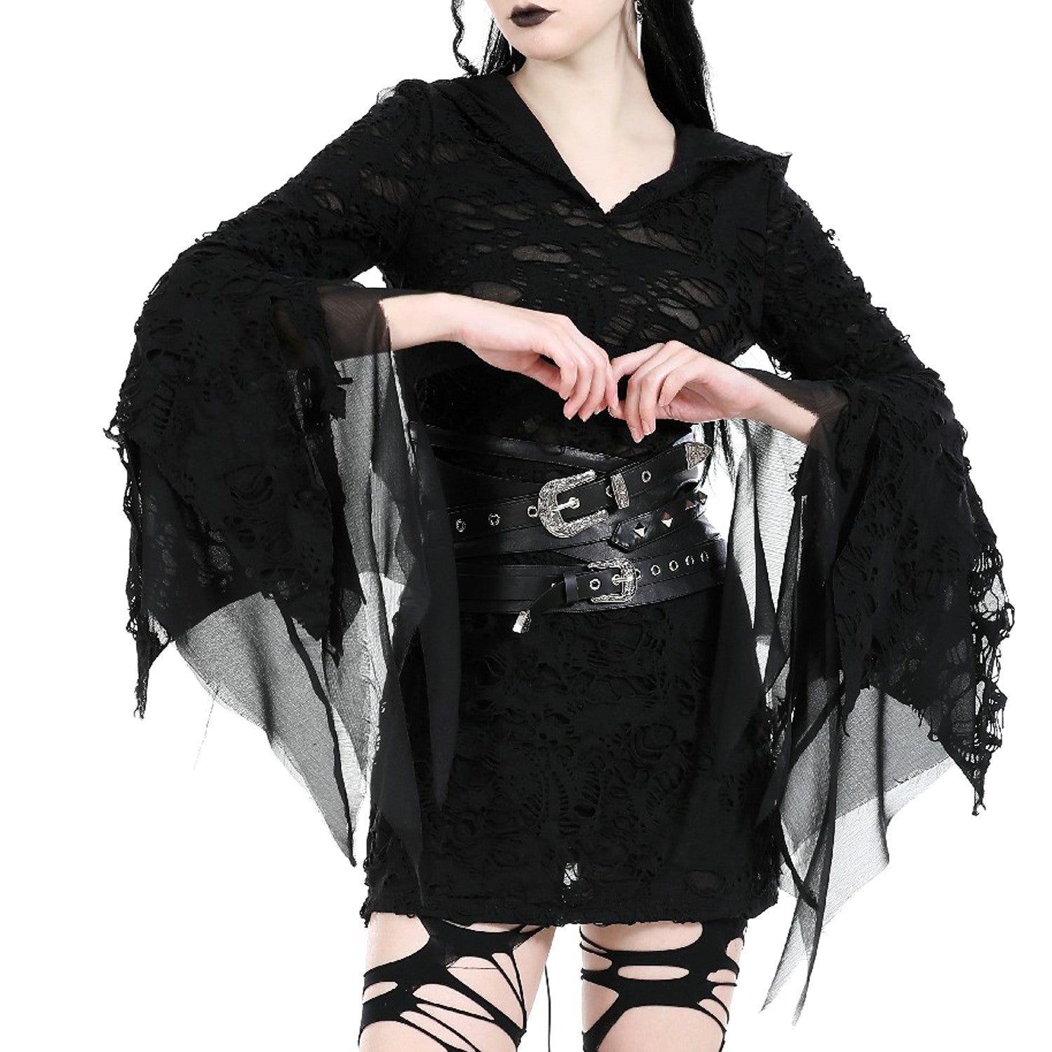 Short Hooded Dress