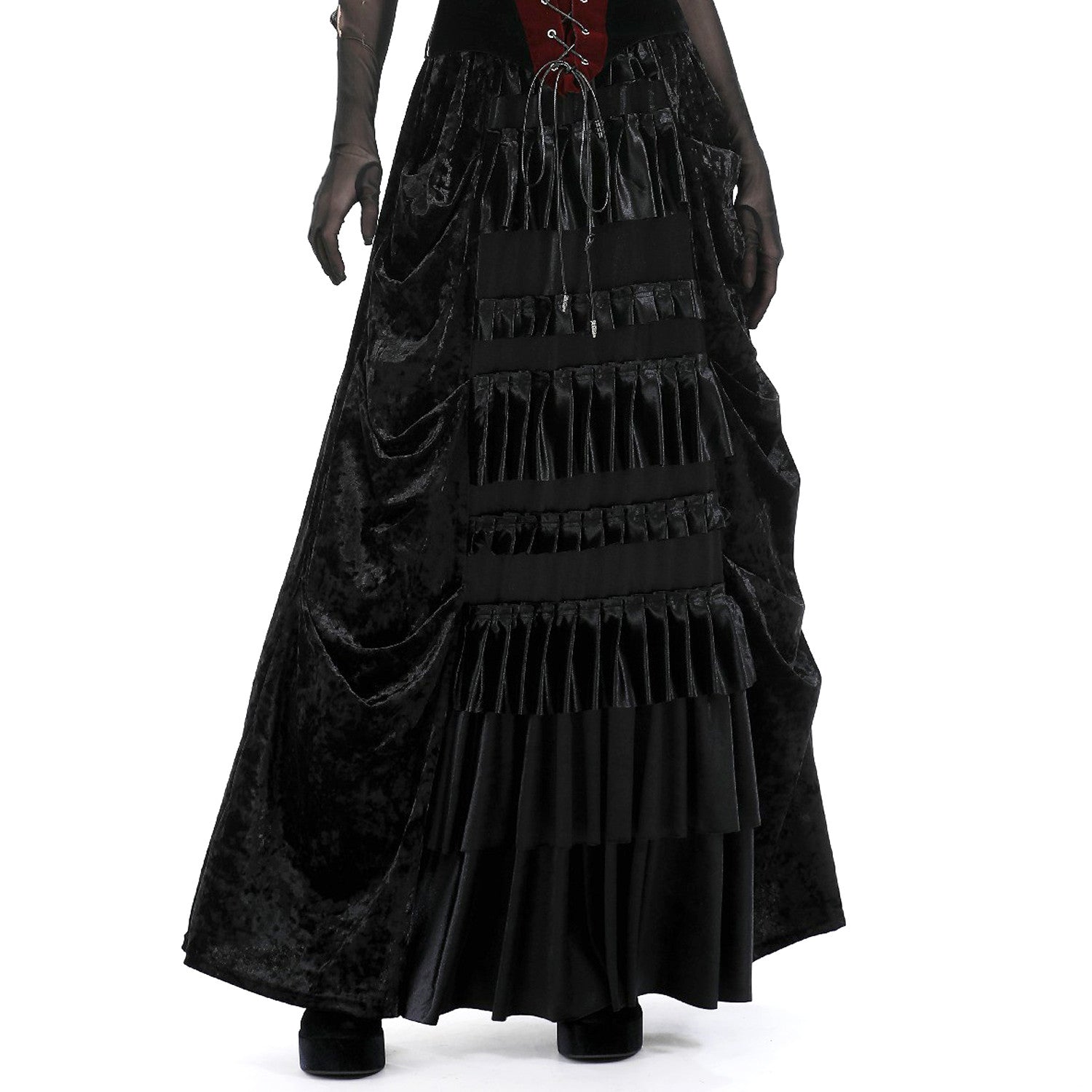 Black Velvet Skirt