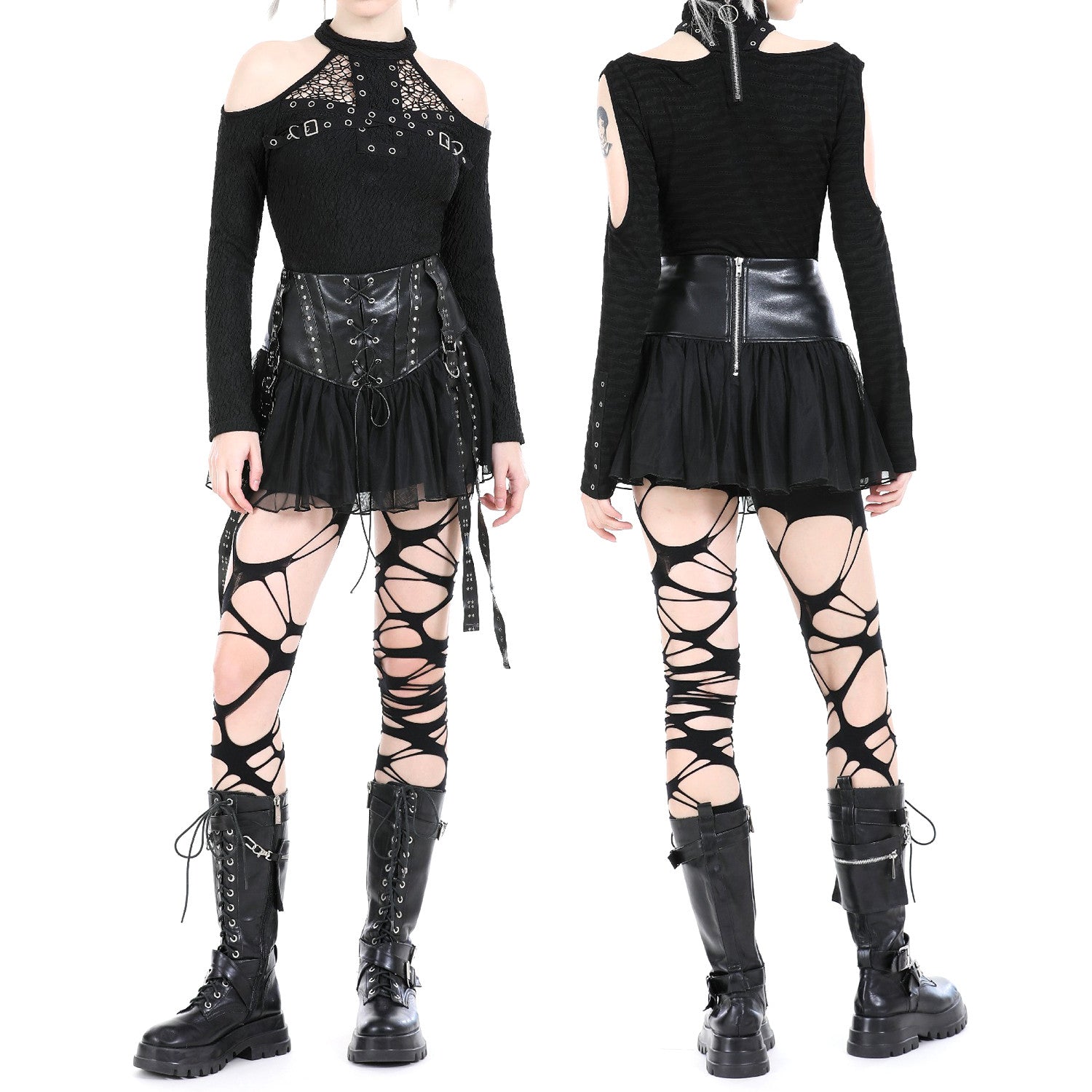 Skirt with tulle
