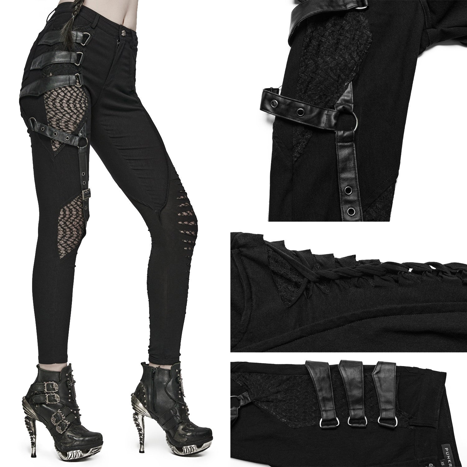Pantalón Negro Asimétrico