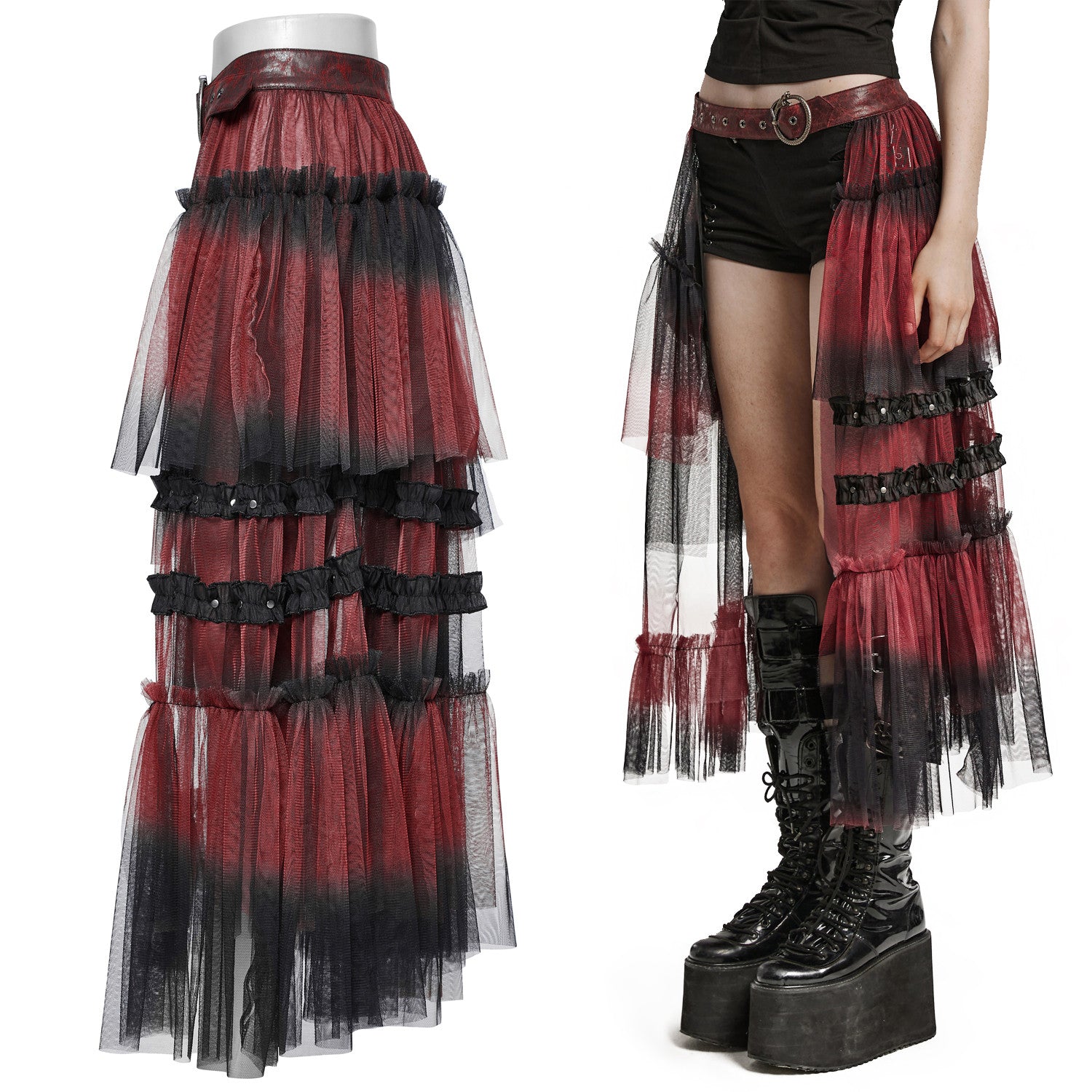 Belt with Red and Black Skirt