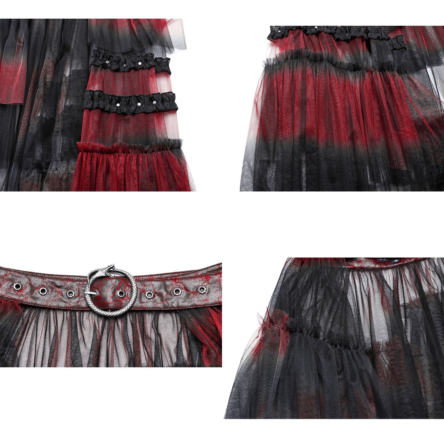 Belt with Red and Black Skirt