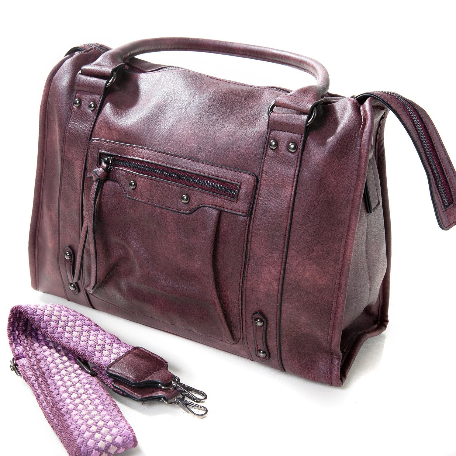 Bolso Rojo con Cremallera