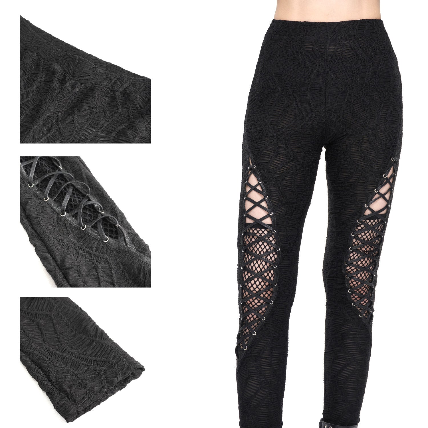 Legging Negro con Rejilla