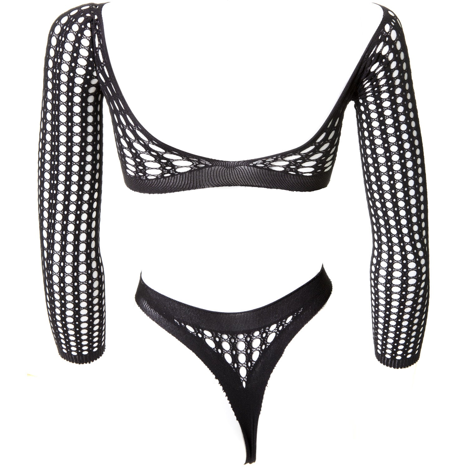 Elastic Fishnet Bodysuit 