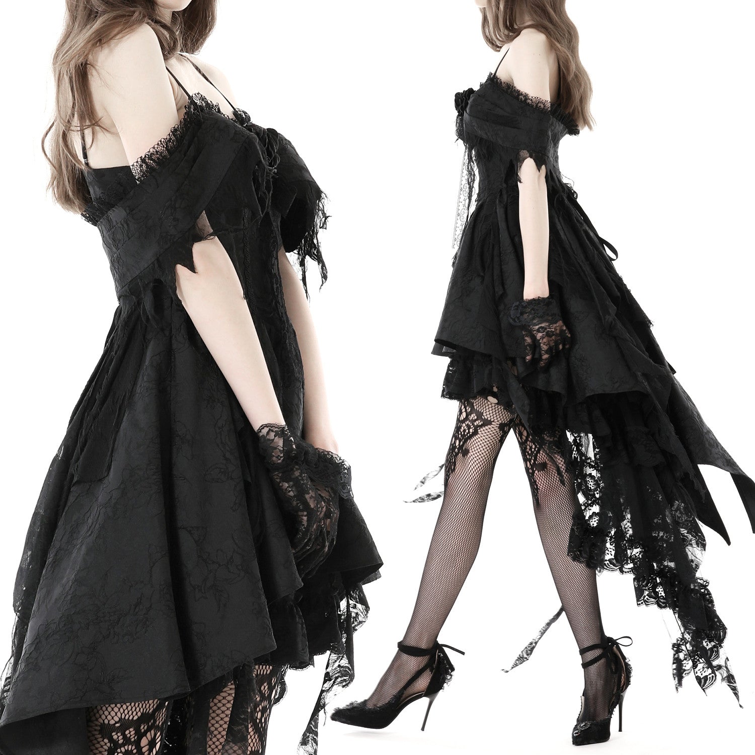 Vestido Negro con Encaje