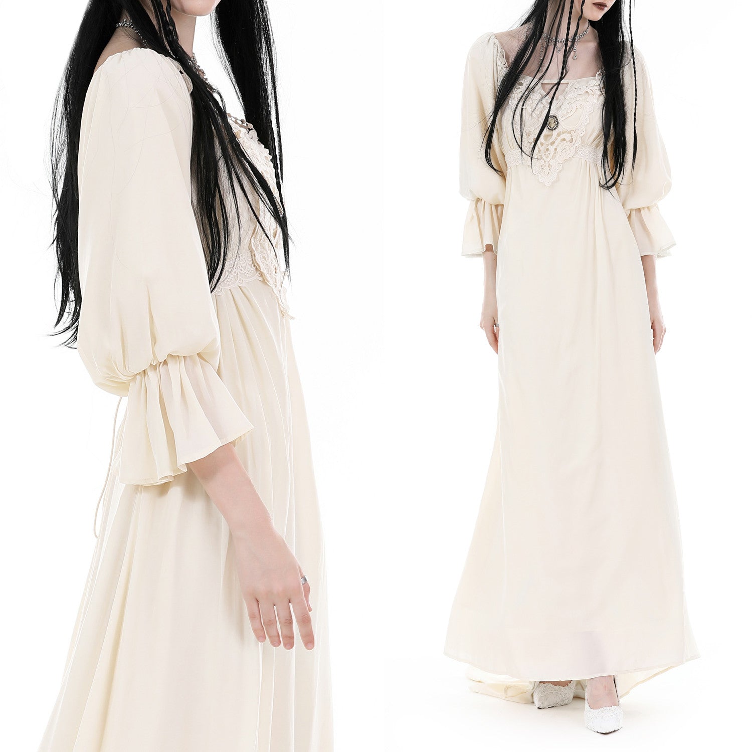 Vestido Beige