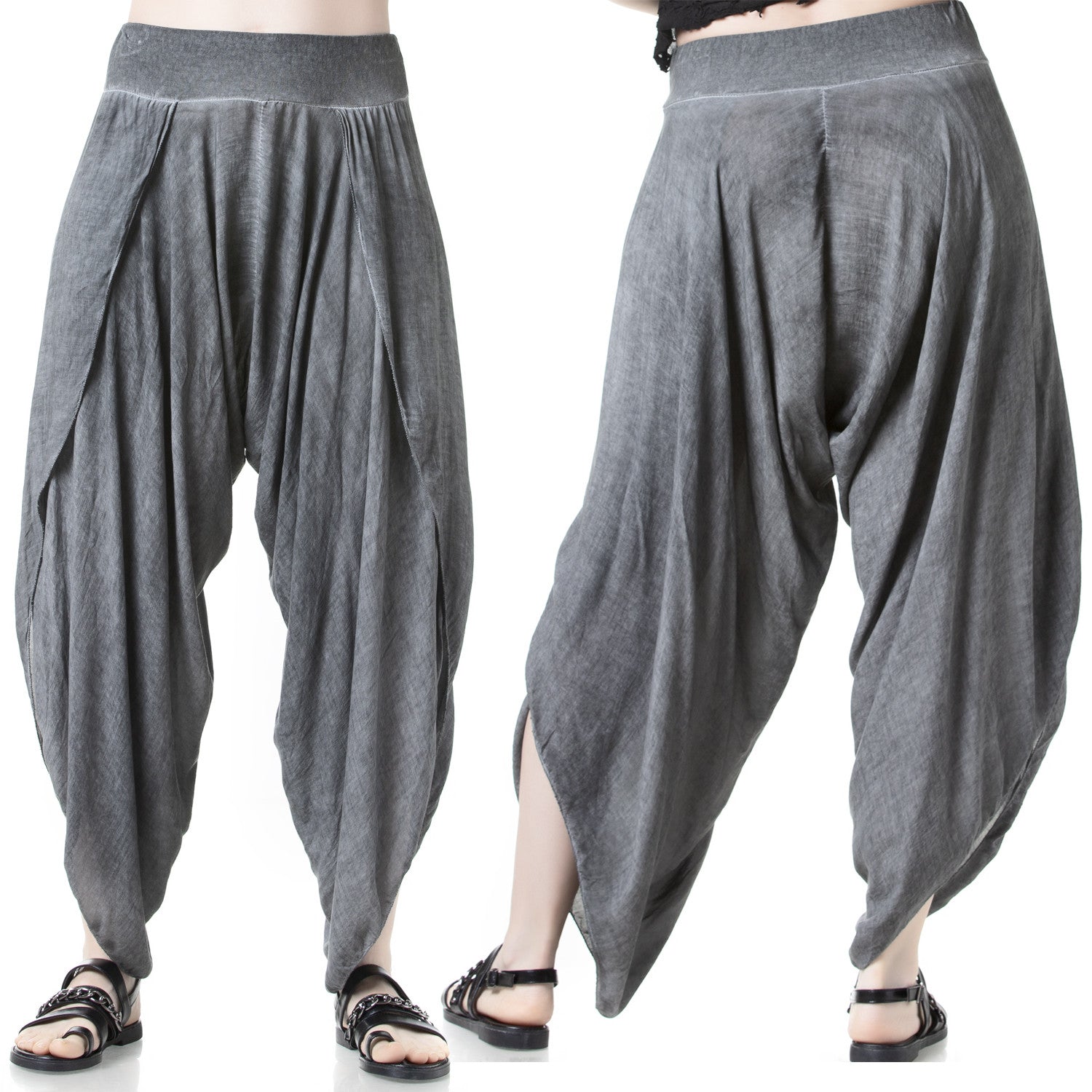 Pantalón Abierto Gris