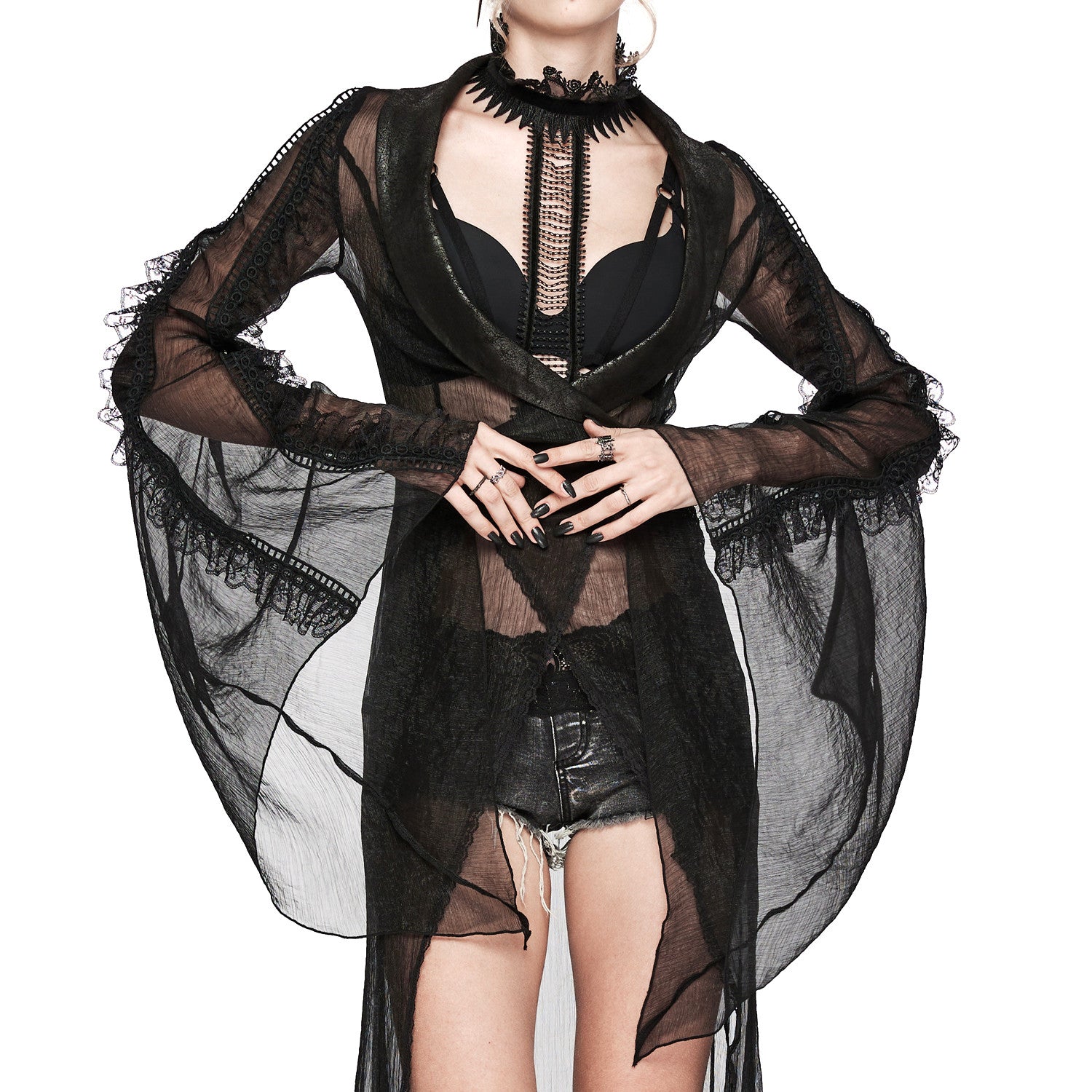 Transparent Kimono Cardigan