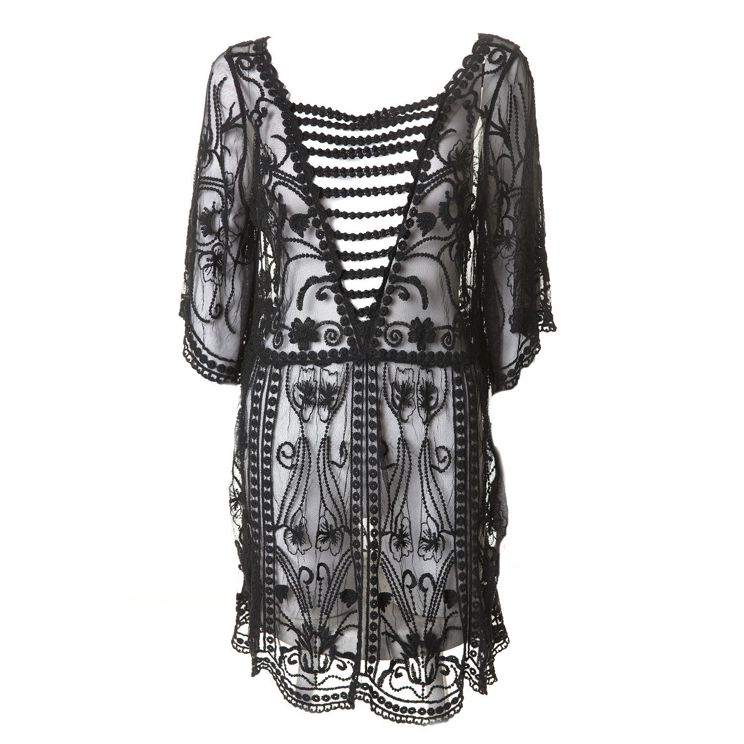 Camiseta Larga Transparente