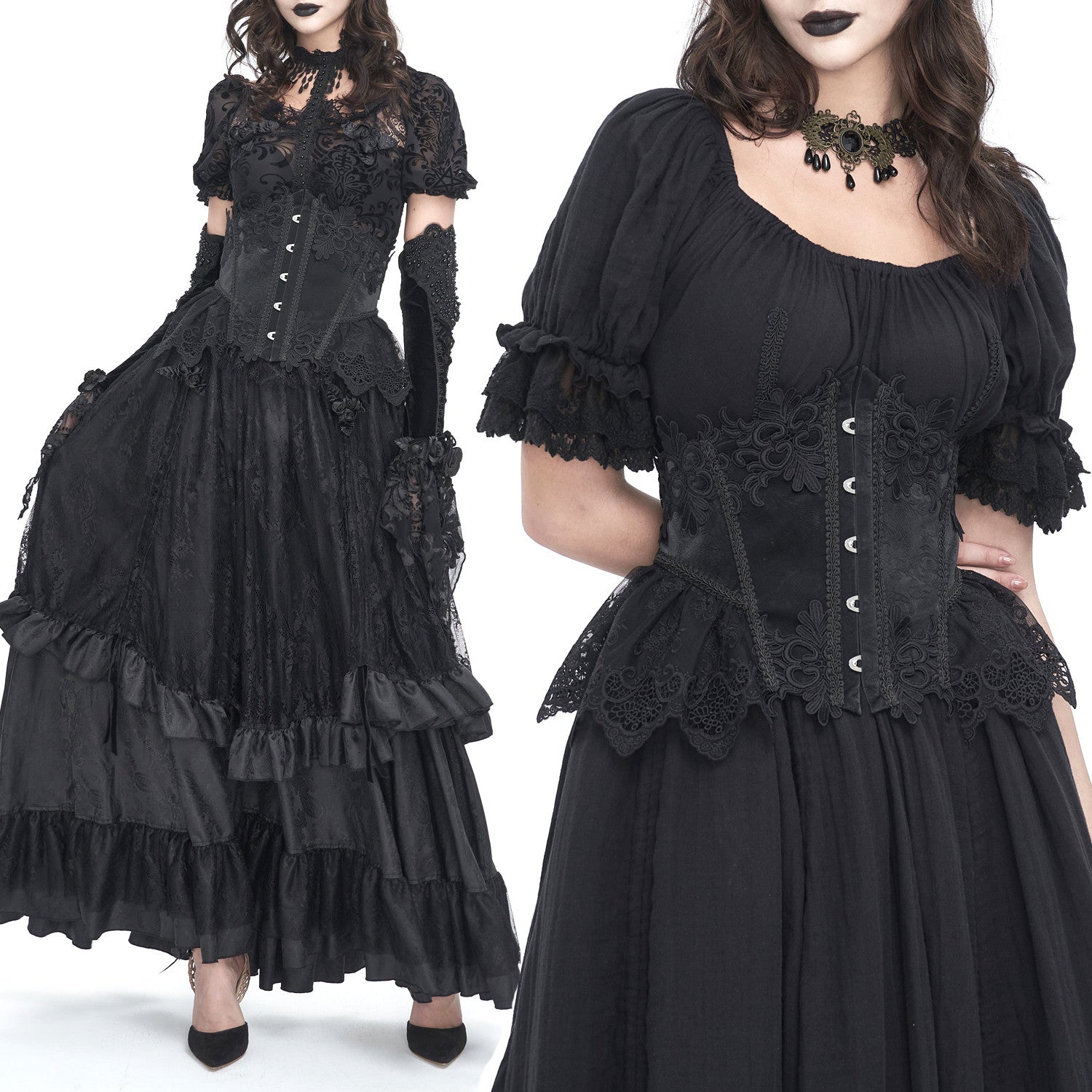 Underbust Corset with Lace