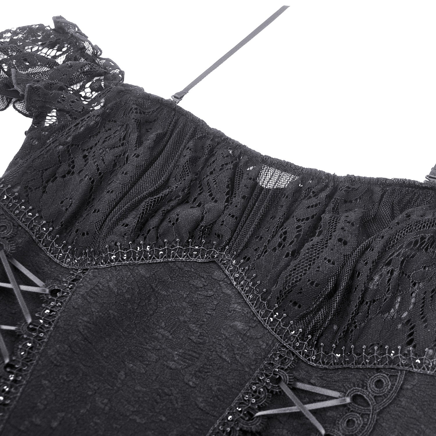 Vestido de Encaje Asimétrico