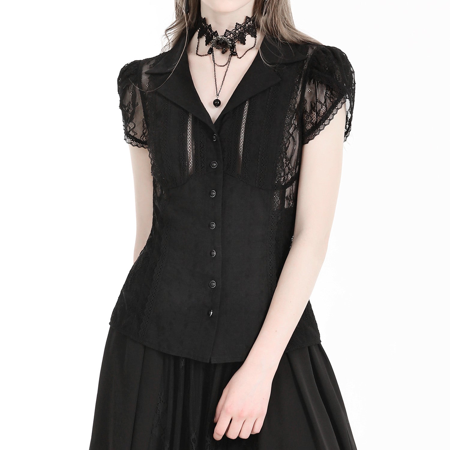 Camisa con Encaje