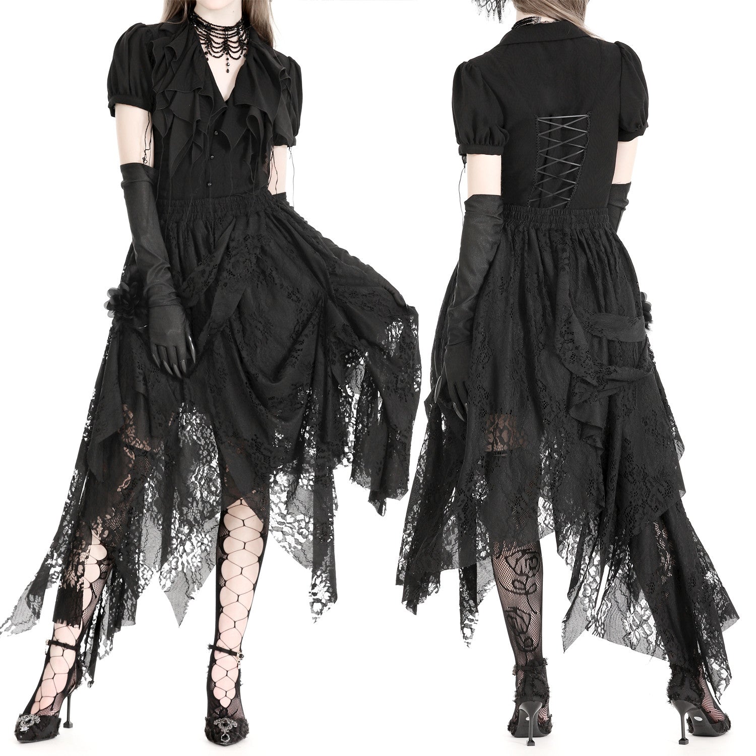 Midi Lace Skirt