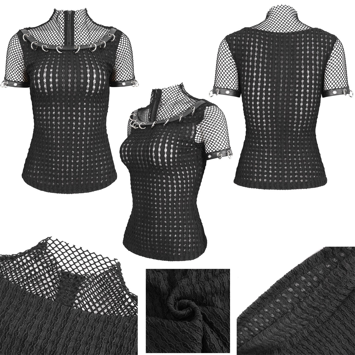 Camiseta con Rejilla