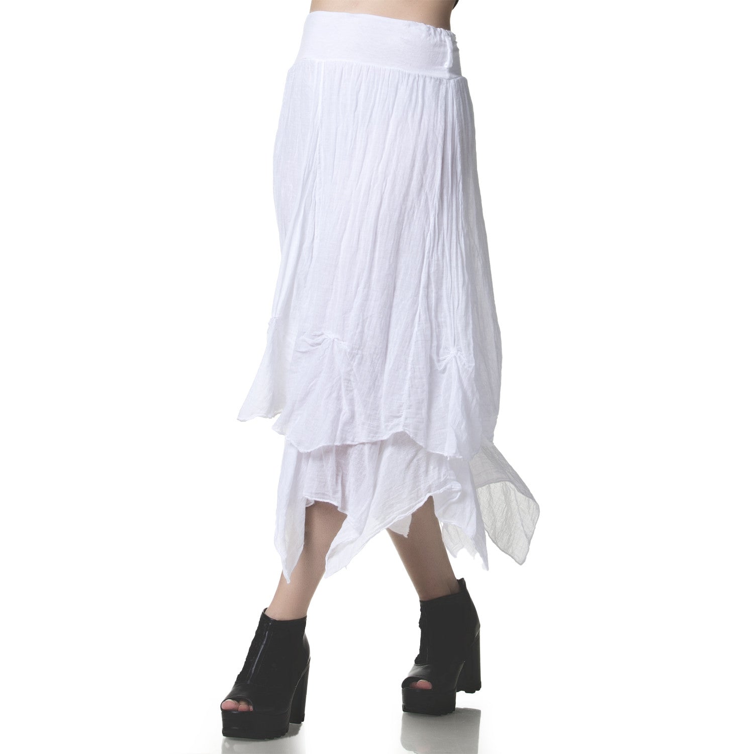 White Skirt with Spikes