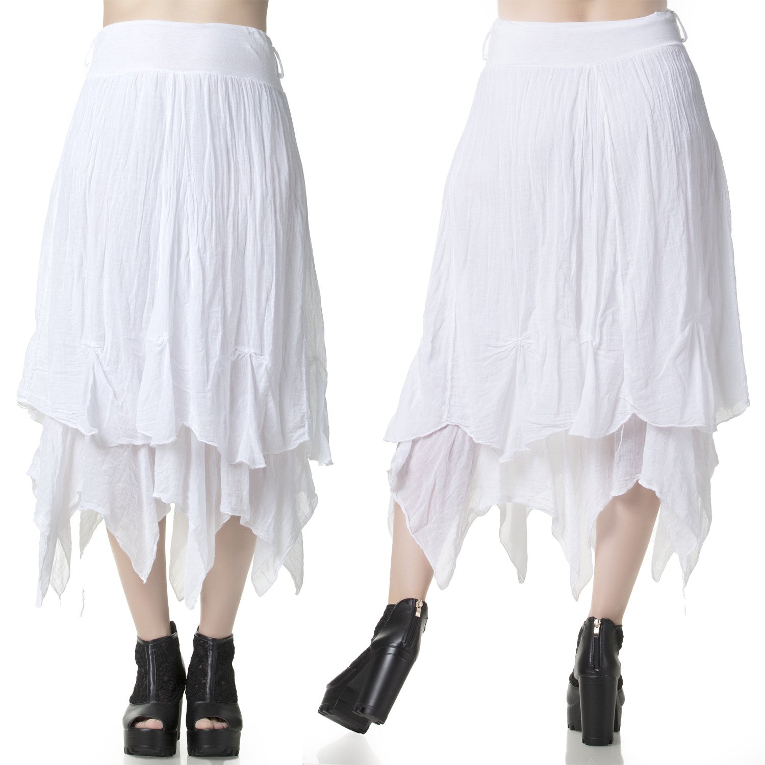 White Skirt with Spikes