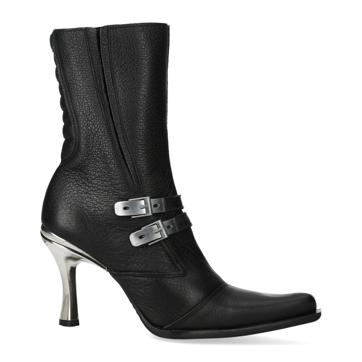 Botas New Rock con Hebillas y Tacón Metálico