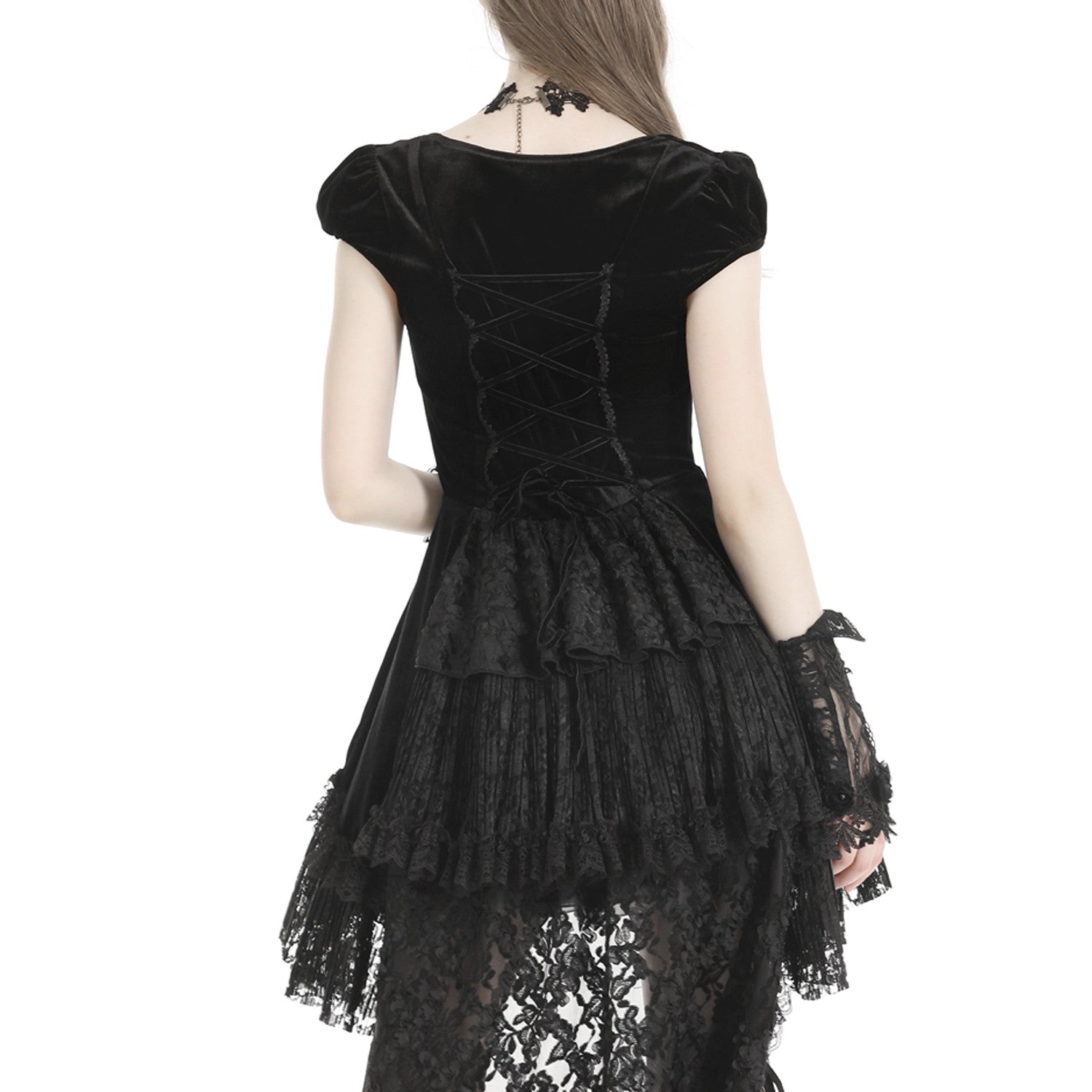 Vestido de Terciopelo y Encaje