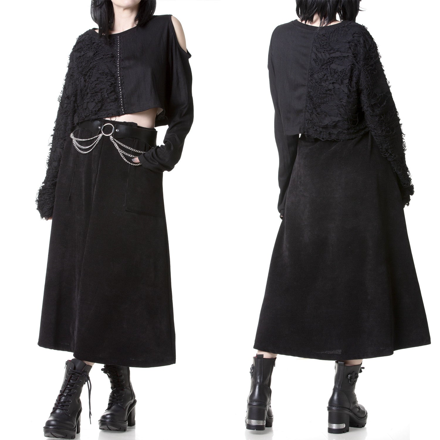 Nimue Striped Skirt