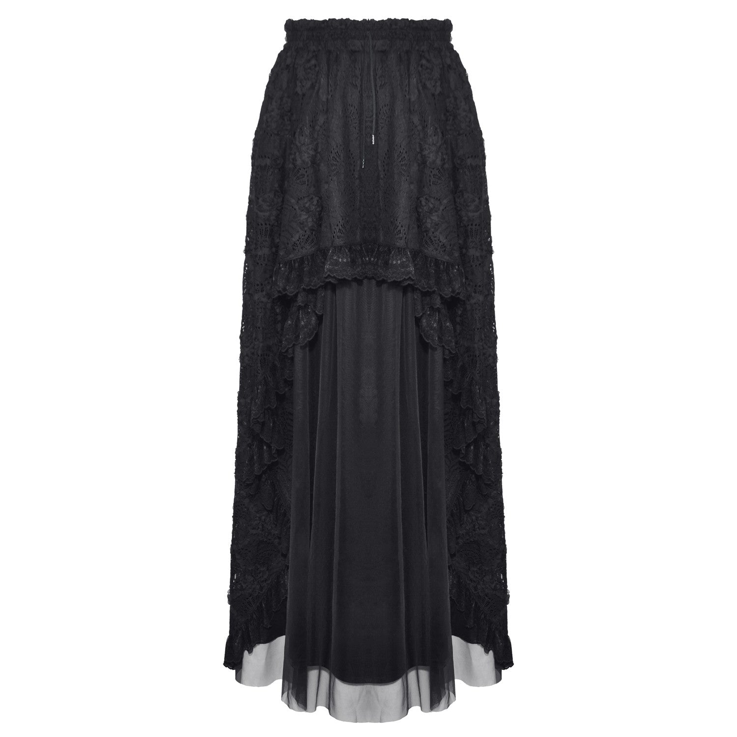 Long Lace and Tulle Skirt