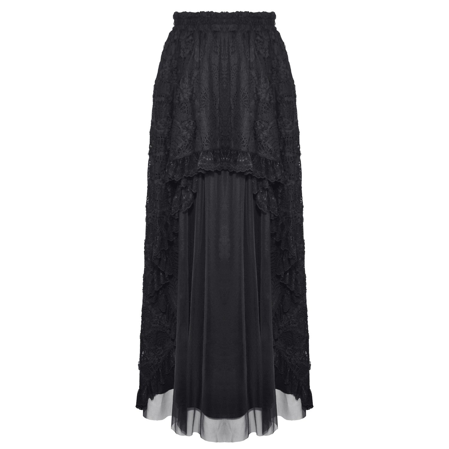 Long Lace and Tulle Skirt