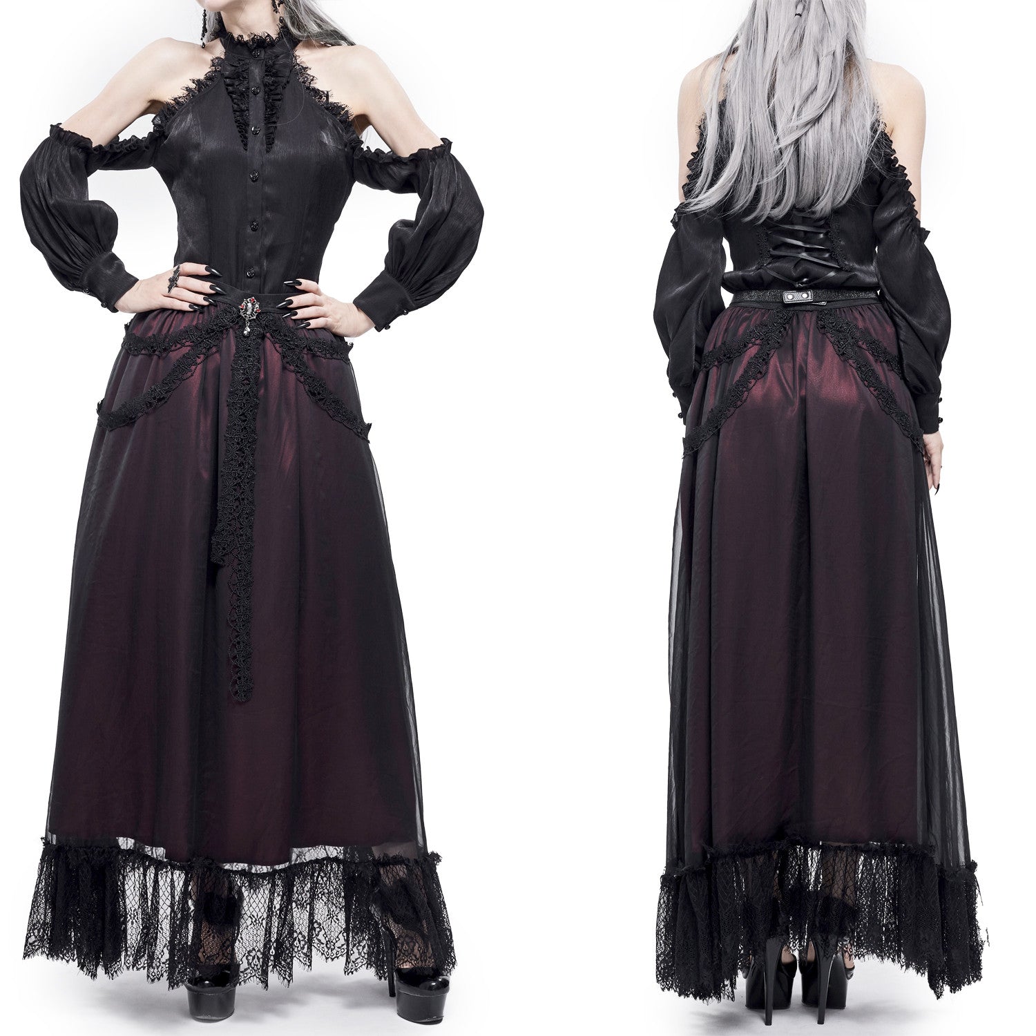 Long Garnet Skirt