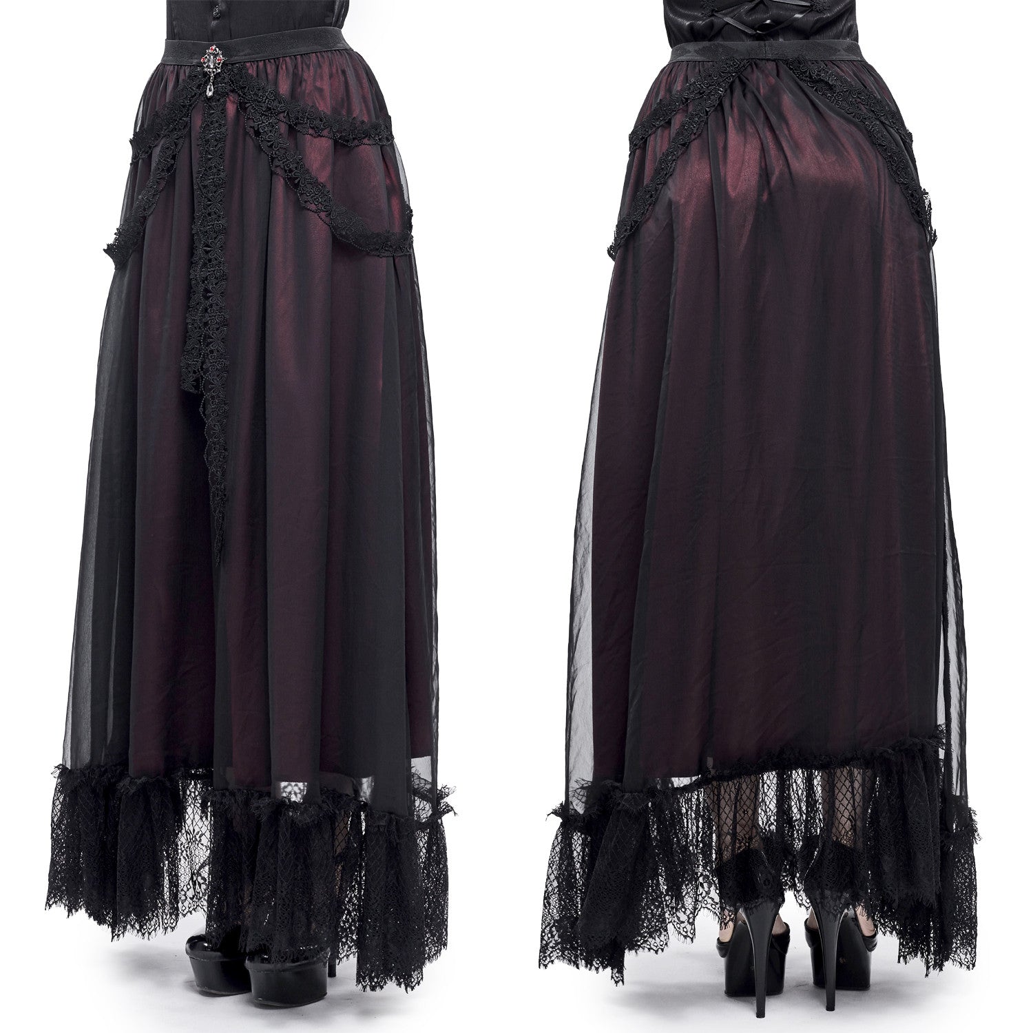 Long Garnet Skirt