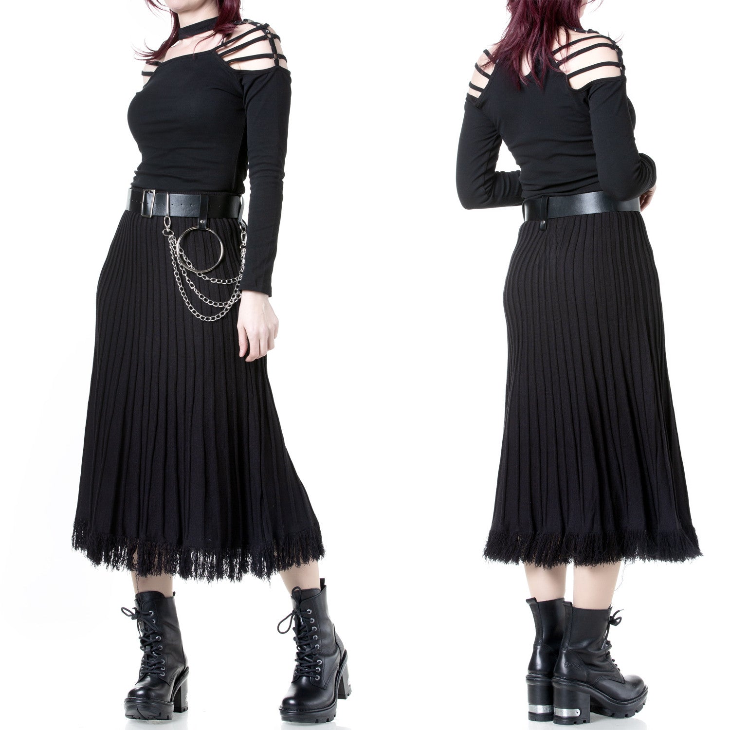"Lines" Knit Skirt