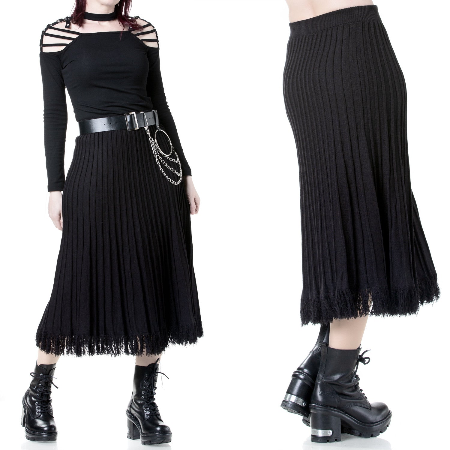 "Lines" Knit Skirt
