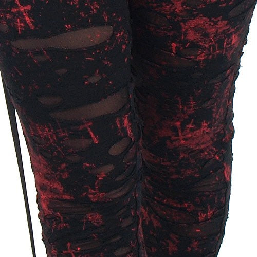 Legging Rojo y Negro