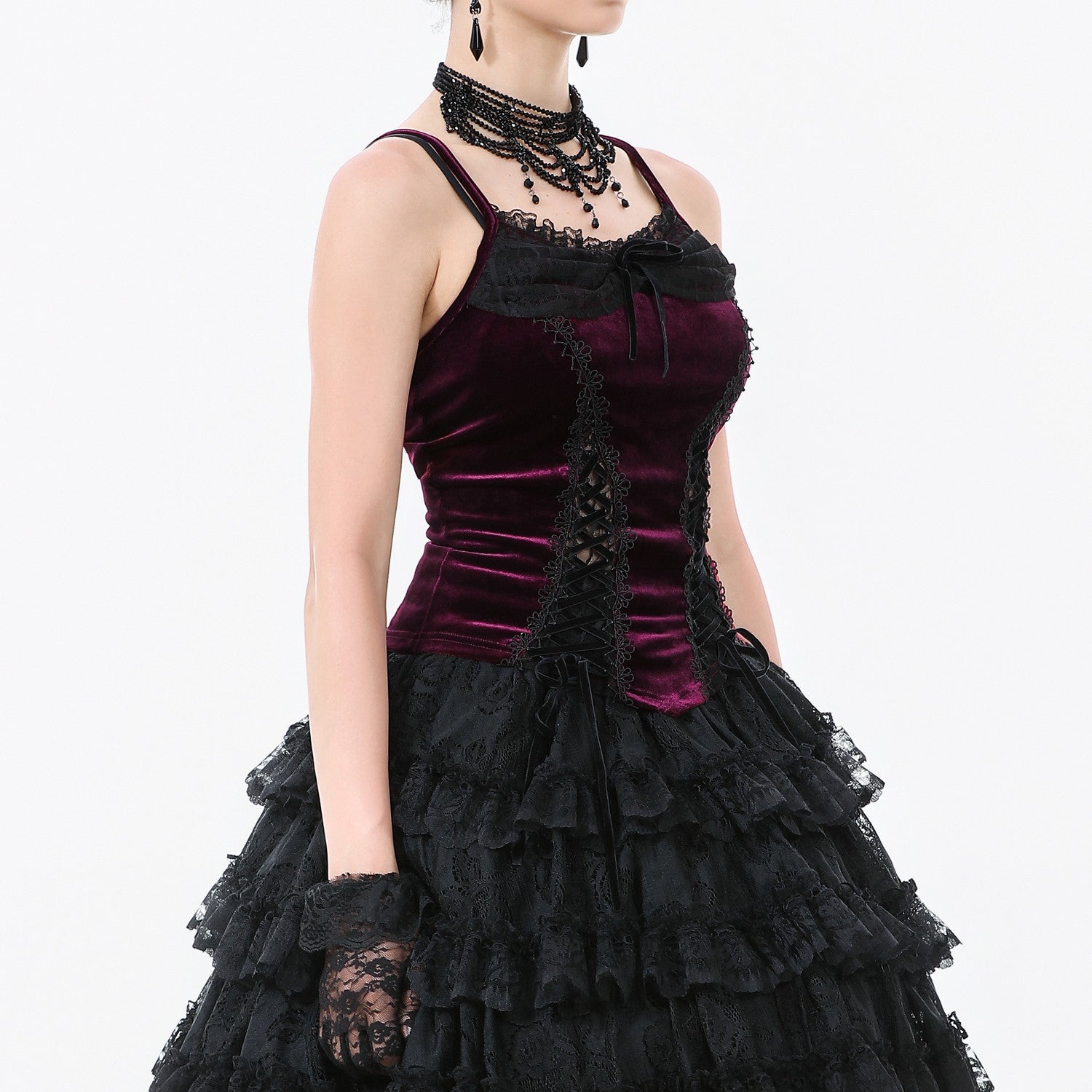 Velvet top "velora"