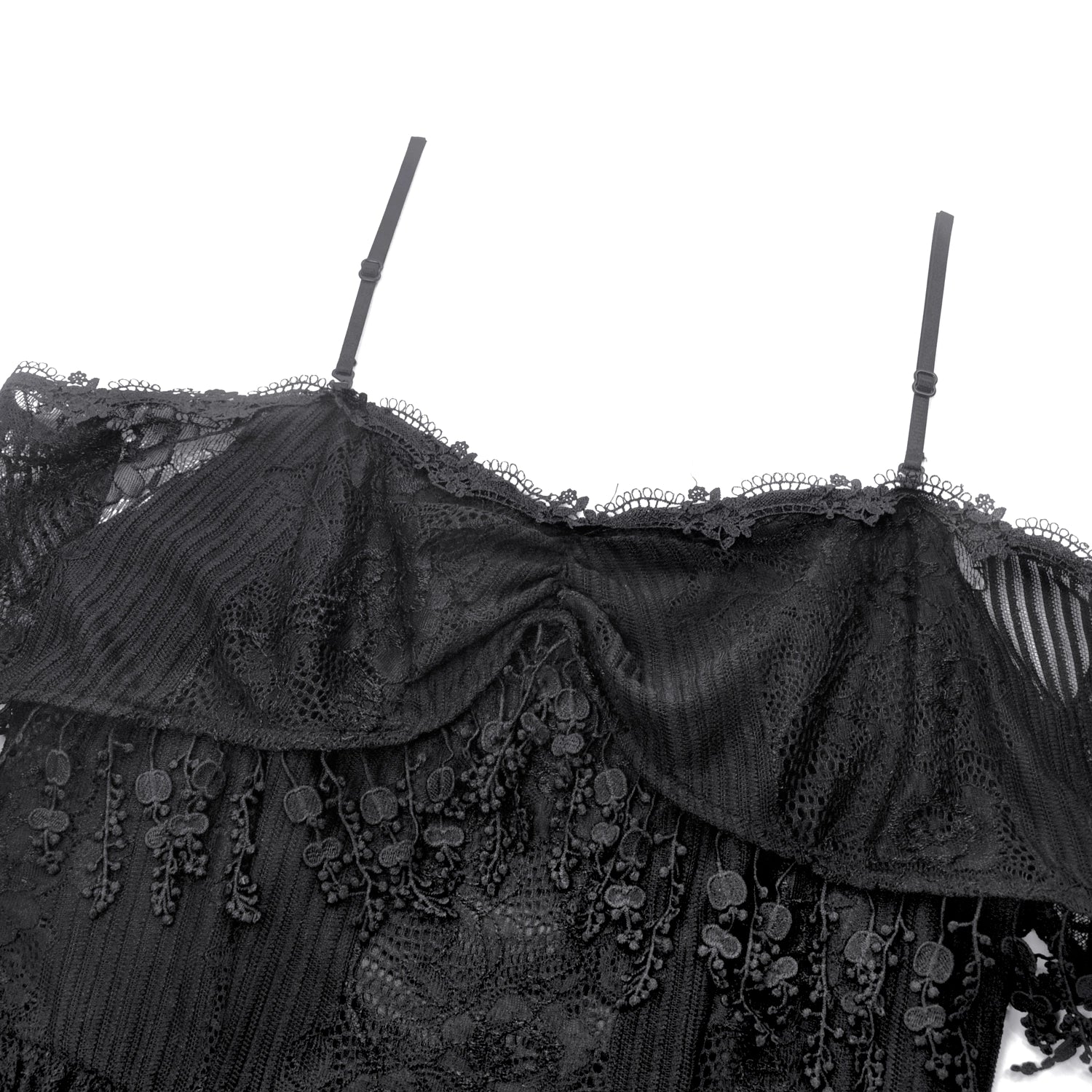 Vestido Gótico Renda | Ombros Caídos